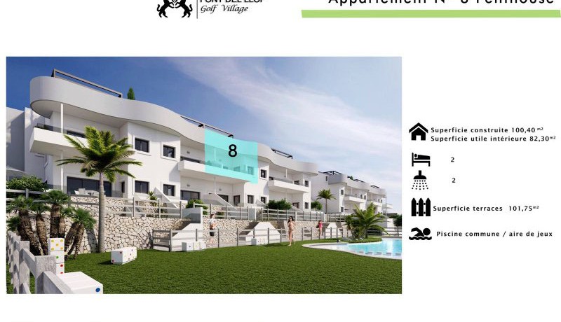costa blanca golf penthouse Aapartments for sale