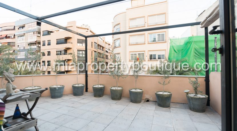 alicante city centre penthouse attic for sale with roof terrace